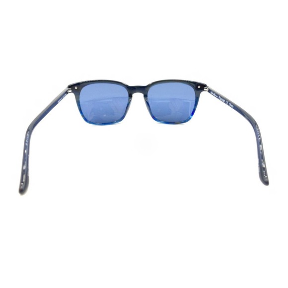 Eddie Bauer EB 32621P Dark Blue Square Sunglasses Blue Lens 52-19 135 Polarized - Picture 5 of 12